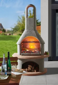Buschbeck Grillkamin Carmen grau Outlet