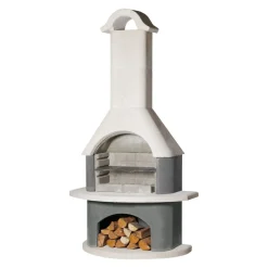 Buschbeck Grillkamin Meran anthrazit, weiss Discount