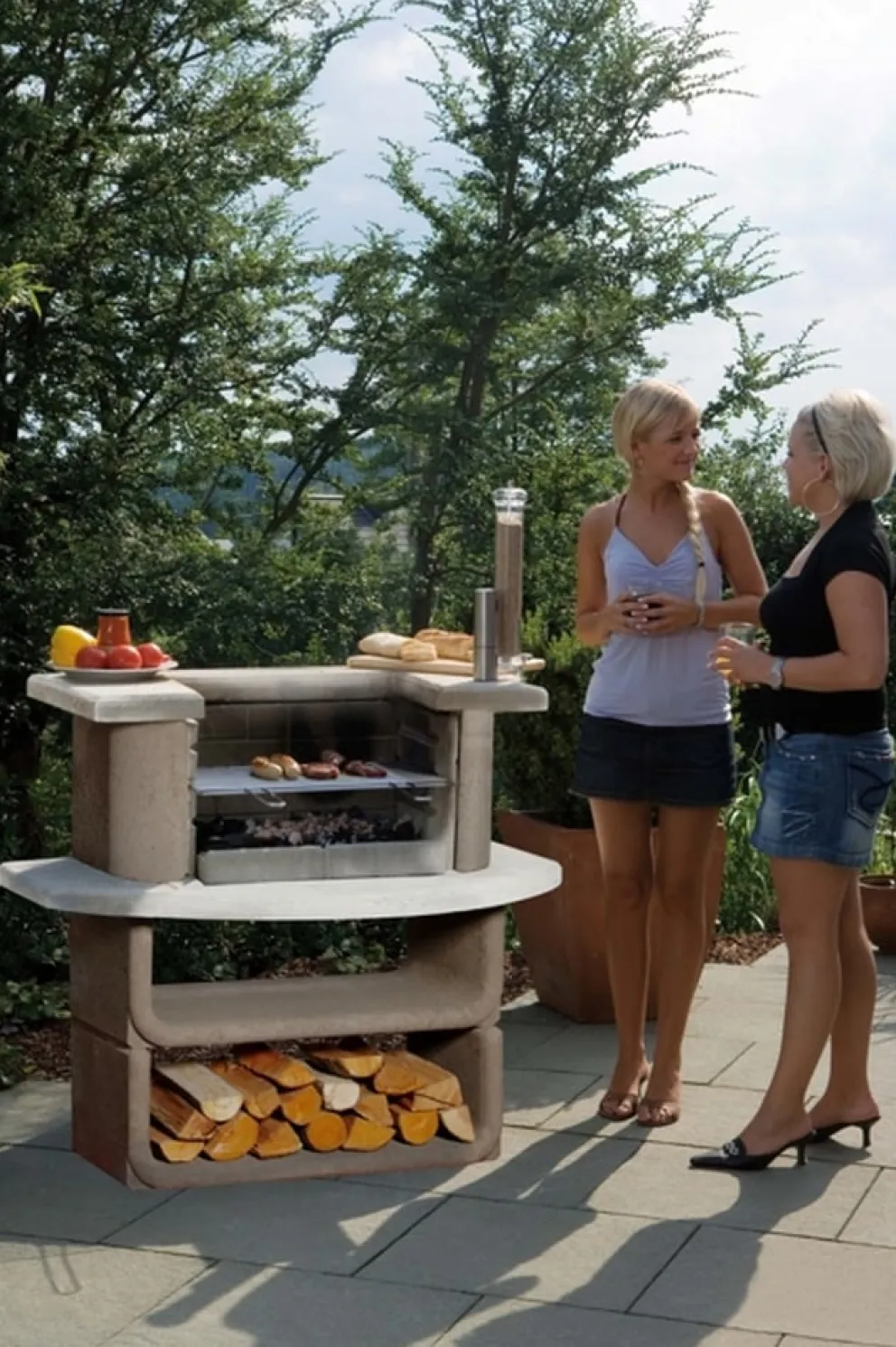 Buschbeck Grillkamin Montana braun, weiss Best
