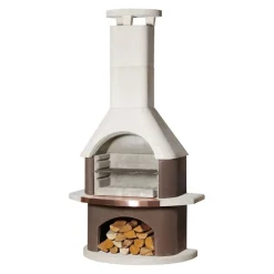 Buschbeck Grillkamin San Remo braun, weiss Outlet