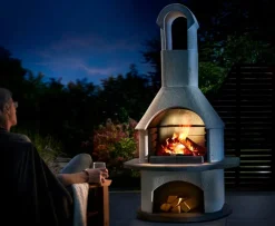 Buschbeck Grillkamin Valenzia anthrazit, weiss Discount