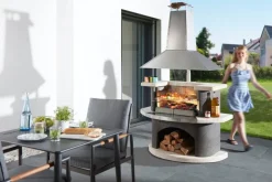 Buschbeck Grillkamin Zürich anthrazit, weiss Clearance