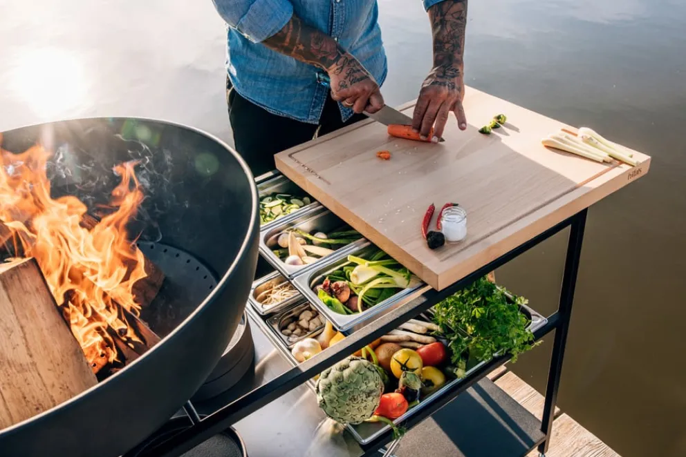 Höfats Grillzubehör Fire Kitchen silber Clearance
