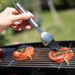 ENO Planchas Grillzubehör Silikonpinsel silber