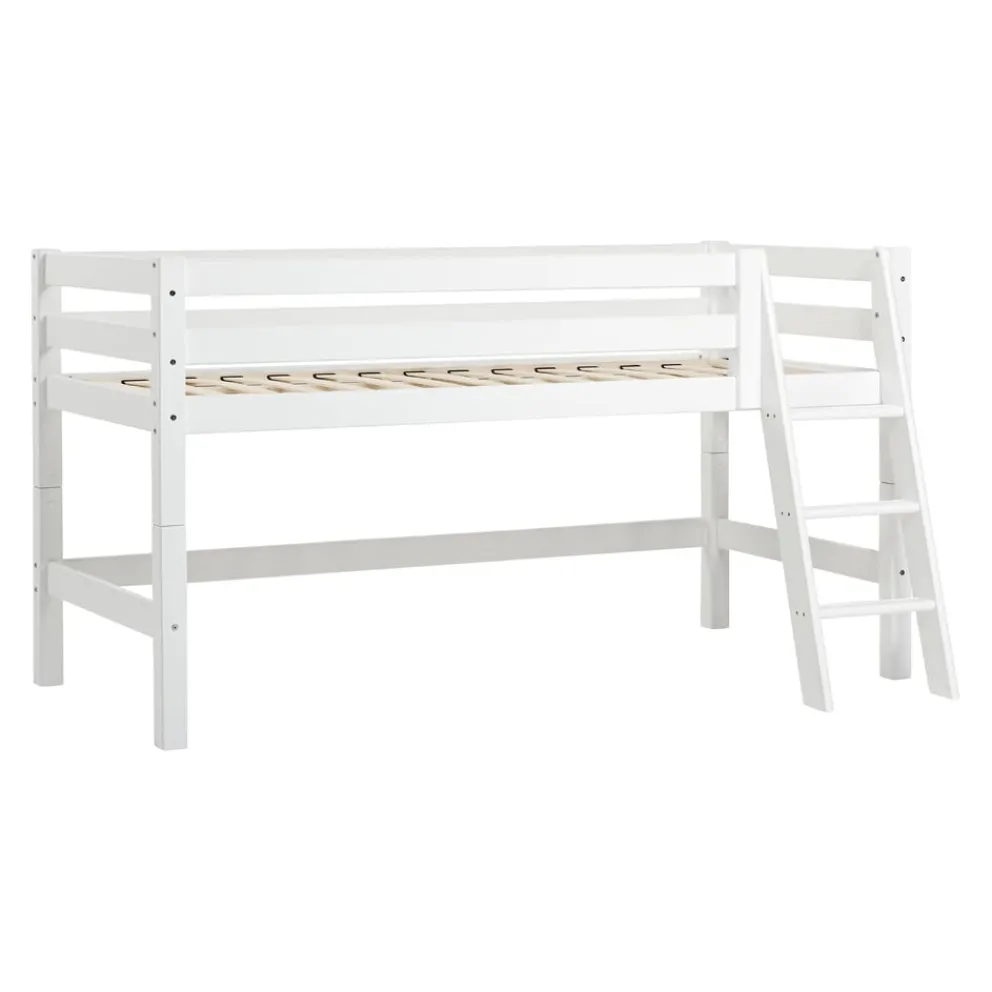Hoppekids Halbhochbett Einlegerahmen HS-Luxury weiss Clearance