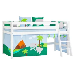Hoppekids Halbhochbett Einlegerahmen HS-Luxury weiss Clearance