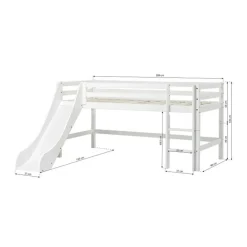 Hoppekids Halbhochbett Lattenrost HS-Luxury weiss Sale