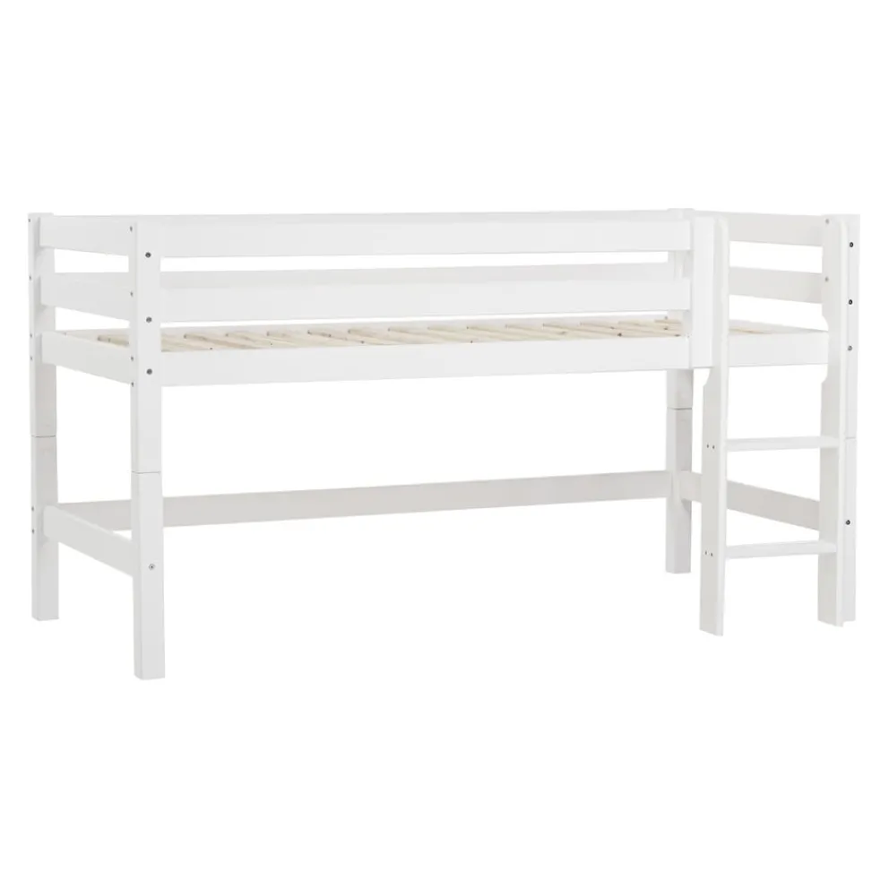 Hoppekids Halbhochbett Lattenrost HS-Luxury weiss Hot