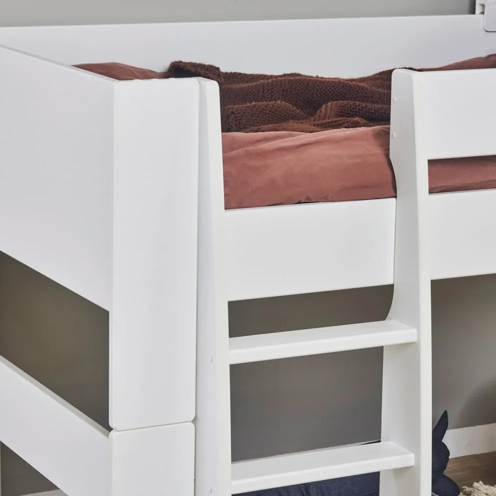 Hoppekids Halbhochbett Steens for Kids weiss Outlet