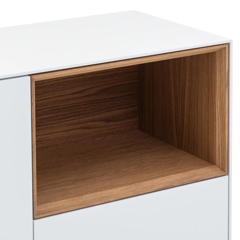 atelier pfister Highboard Amden anthrazit, eichefarbig, weiss Sale
