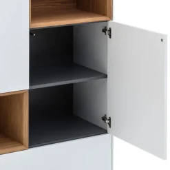 atelier pfister Highboard Amden anthrazit, eichefarbig, weiss Sale