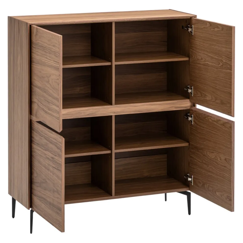 Johann Jakob Highboard Anity nussbaumfarbig New