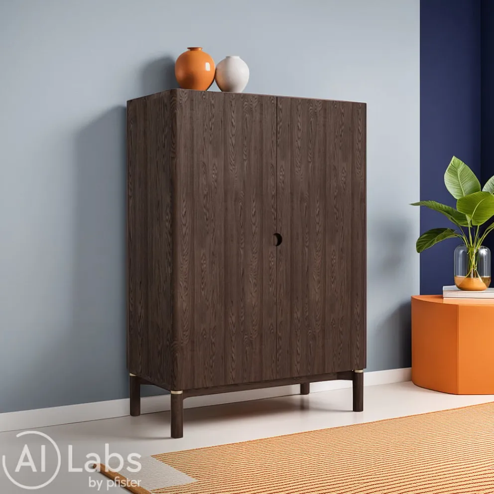 Lomoco Highboard Arun nussbaumfarbig