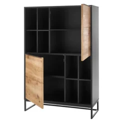 Novel Highboard Asmara anthrazit, eichefarbig Sale