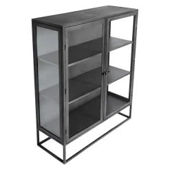 Highboard Boston schwarz Clearance