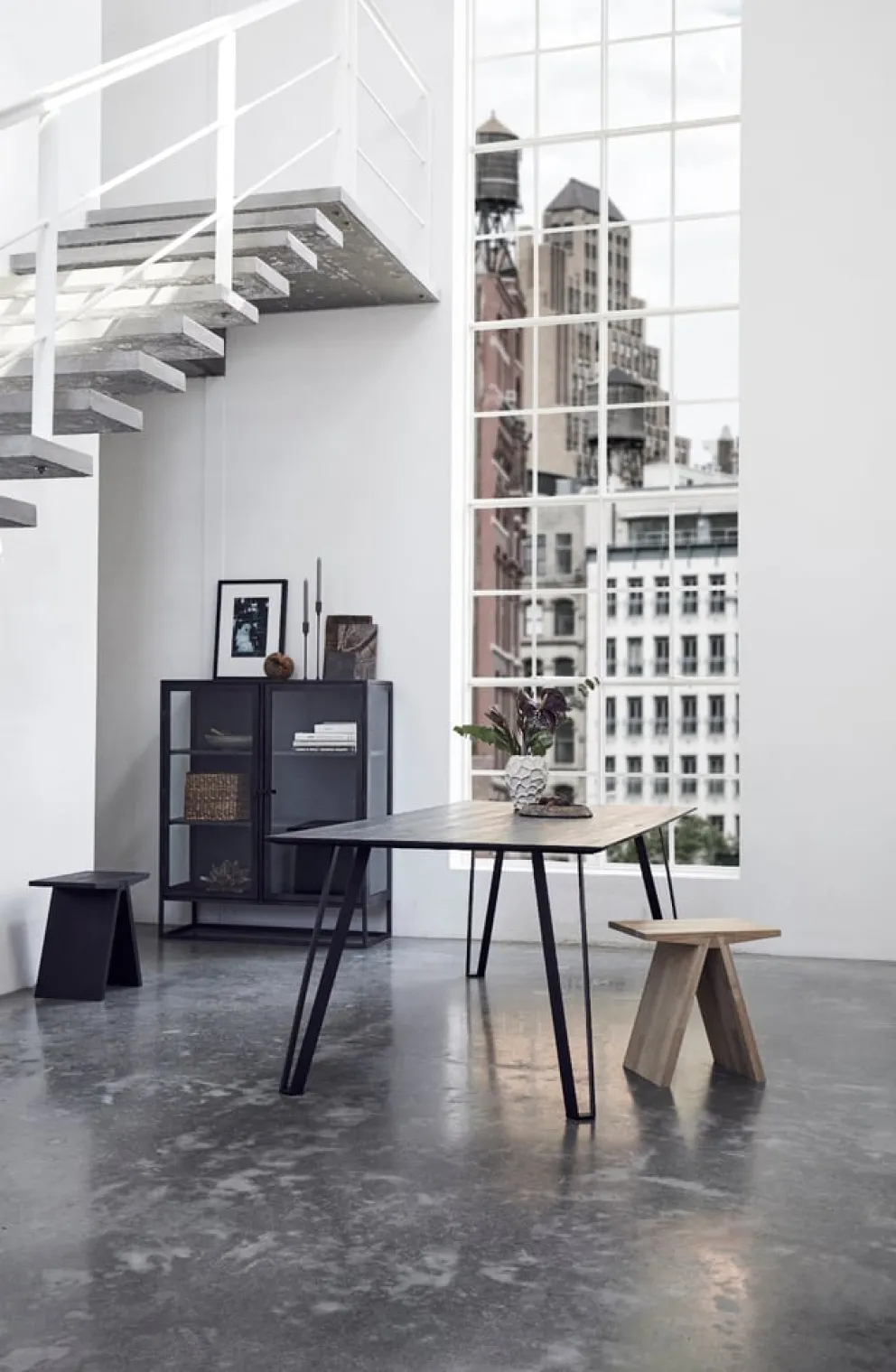 Highboard Boston schwarz Clearance