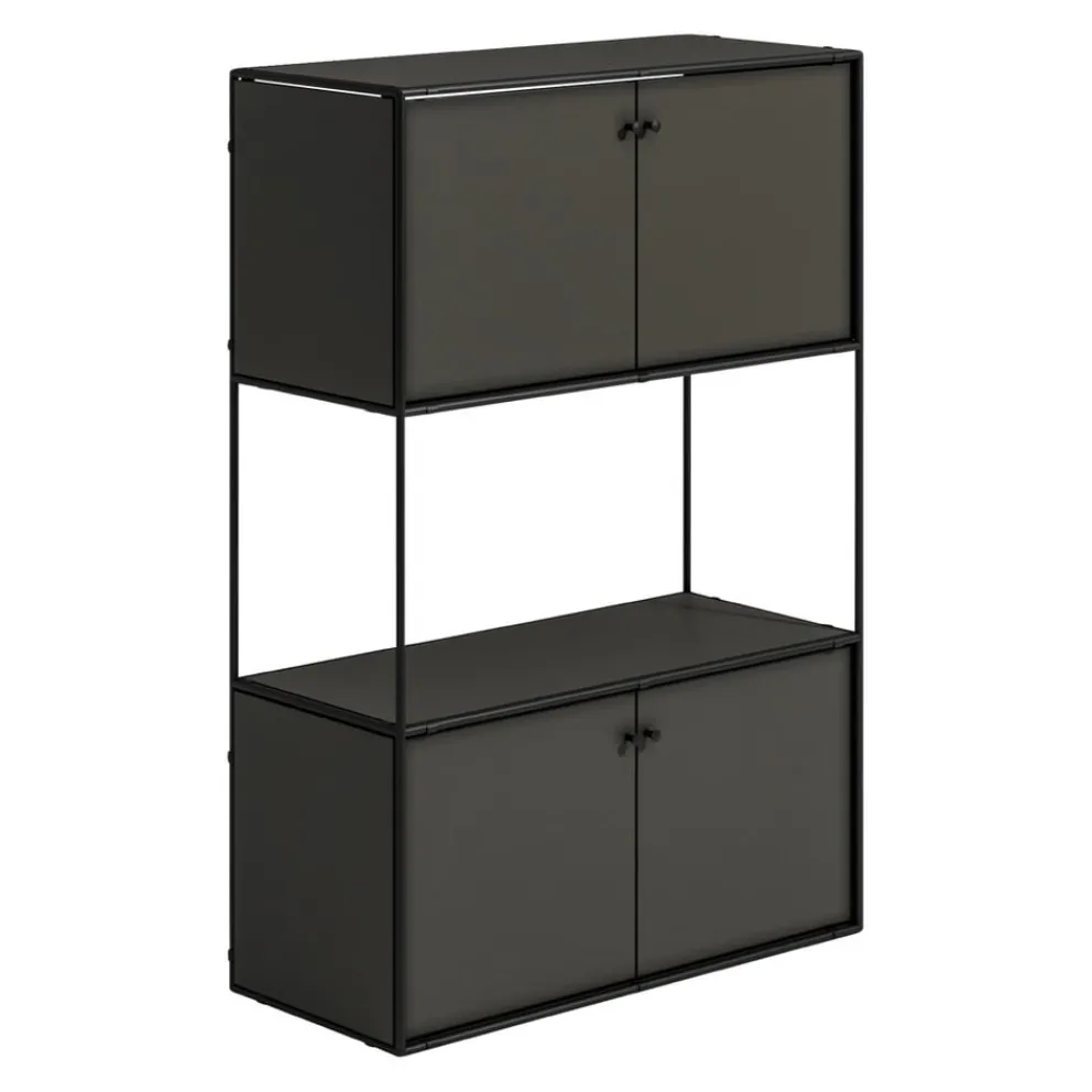 Novel Highboard Brera graphitschwarz Best