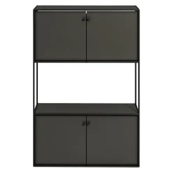 Novel Highboard Brera graphitschwarz Best