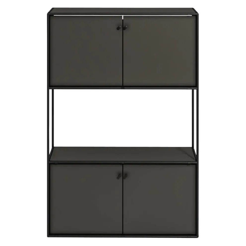 Novel Highboard Brera graphitschwarz Best