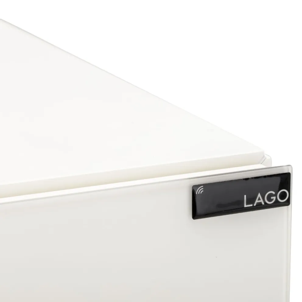Lago Highboard 36E8 Wildwood naturale, bianco, fumo Sale