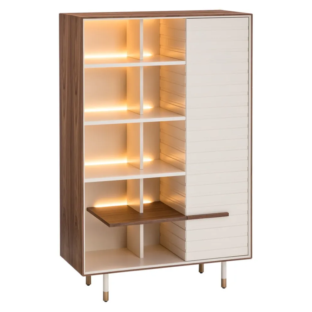 Edition Highboard Eros nussbaumfarbig Discount