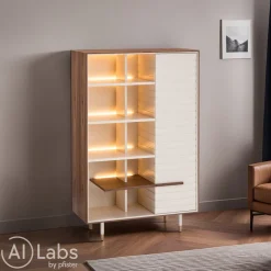 Edition Highboard Eros nussbaumfarbig Discount