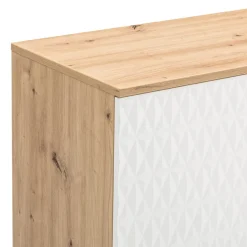 BYYU Highboard Kleo eichefarbig, weiss Clearance