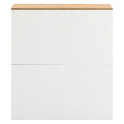 BYYU Highboard Kleo eichefarbig, weiss Clearance