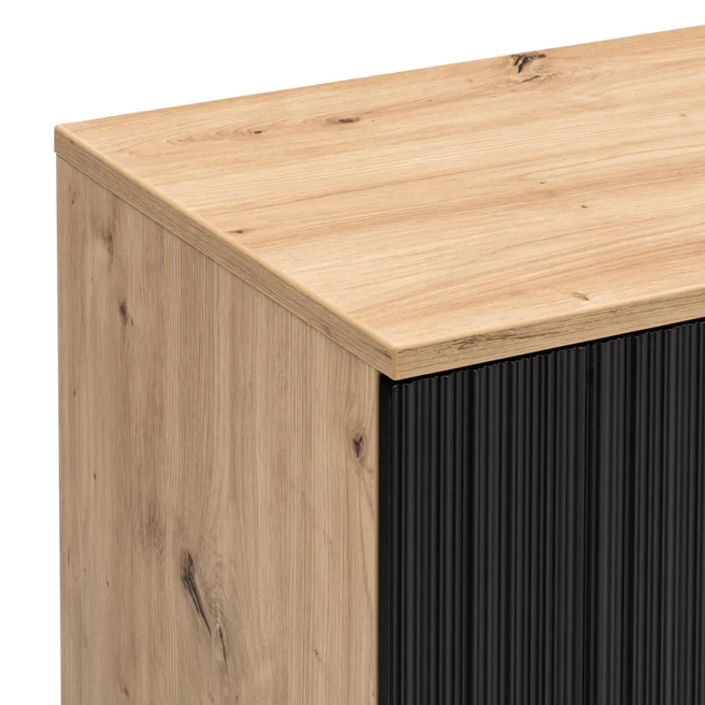 BYYU Highboard Kleo eichefarbig, schwarz Best