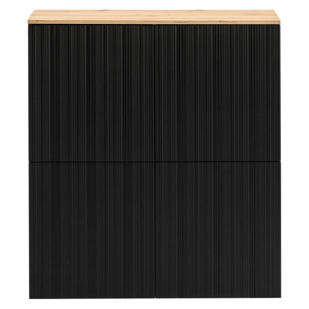 BYYU Highboard Kleo eichefarbig, schwarz Best