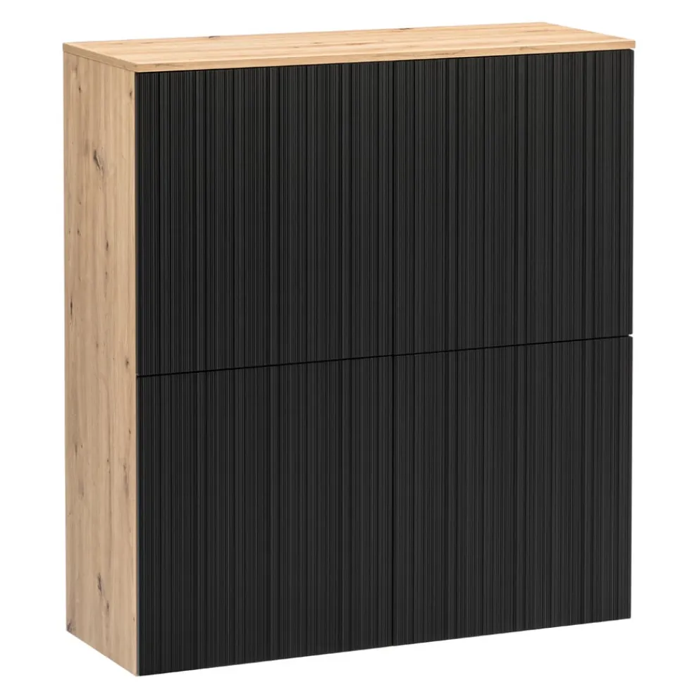 BYYU Highboard Kleo eichefarbig, schwarz Best
