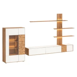 VALNATURA Highboard Lago eichefarbig, weiss Sale