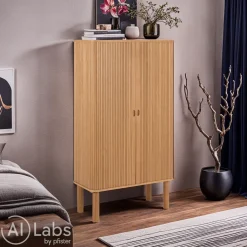MID.YOU Highboard LANGLEY eichefarbig Clearance