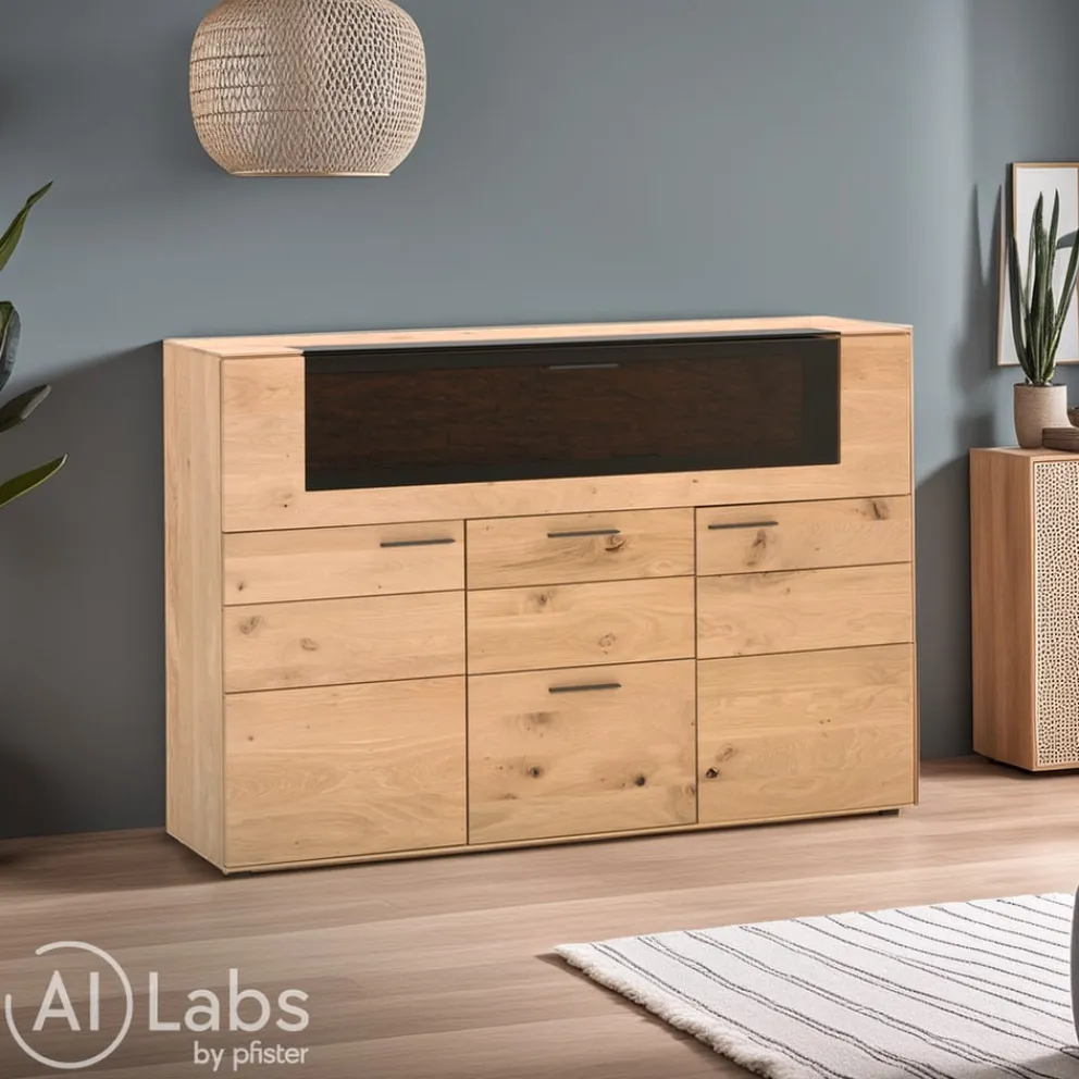 VALNATURA Highboard Lavia eiche Outlet