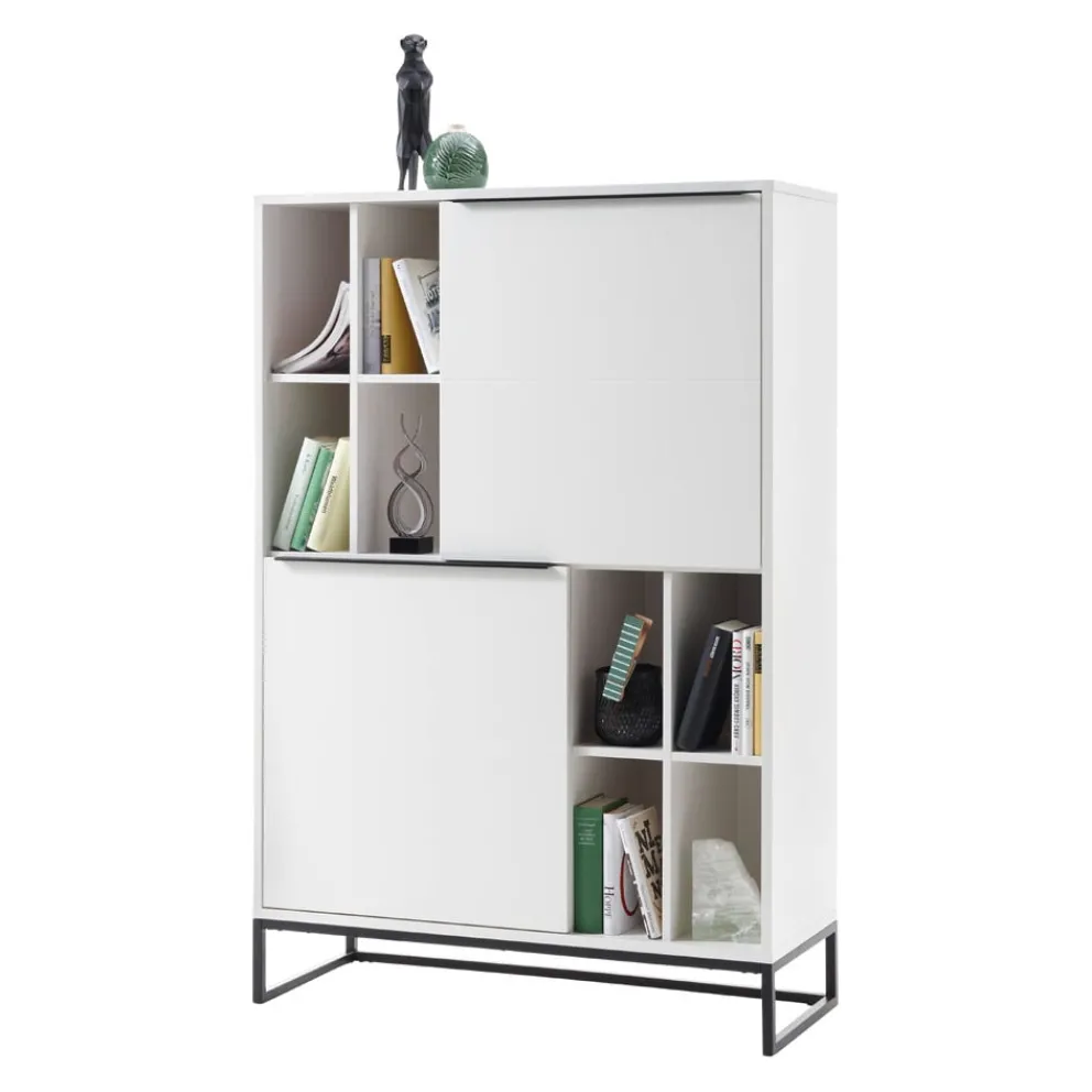 Xora Highboard Lille schwarz, weiss Clearance