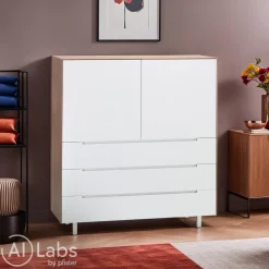 Johann Jakob Highboard Line eichefarbig Discount