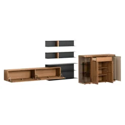 VALNATURA Highboard Lovis eichefarbig Outlet