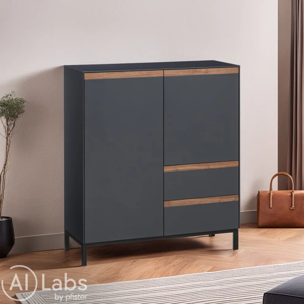 Johann Jakob Highboard Magic dunkelgrau Online
