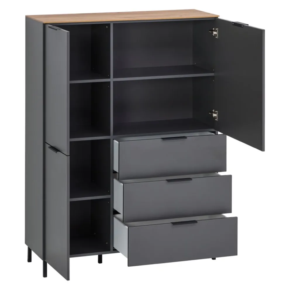 BYYU Highboard Malibu graphit Discount