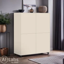Edition Highboard Malik sandgelb Sale