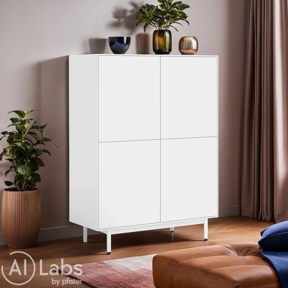 Edition Highboard Malik weiss Hot