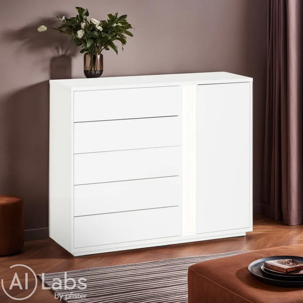 BYYU Highboard Manchester weiss New
