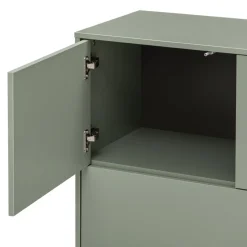 Voleo Highboard Naomi eichefarbig, taupegrün Sale