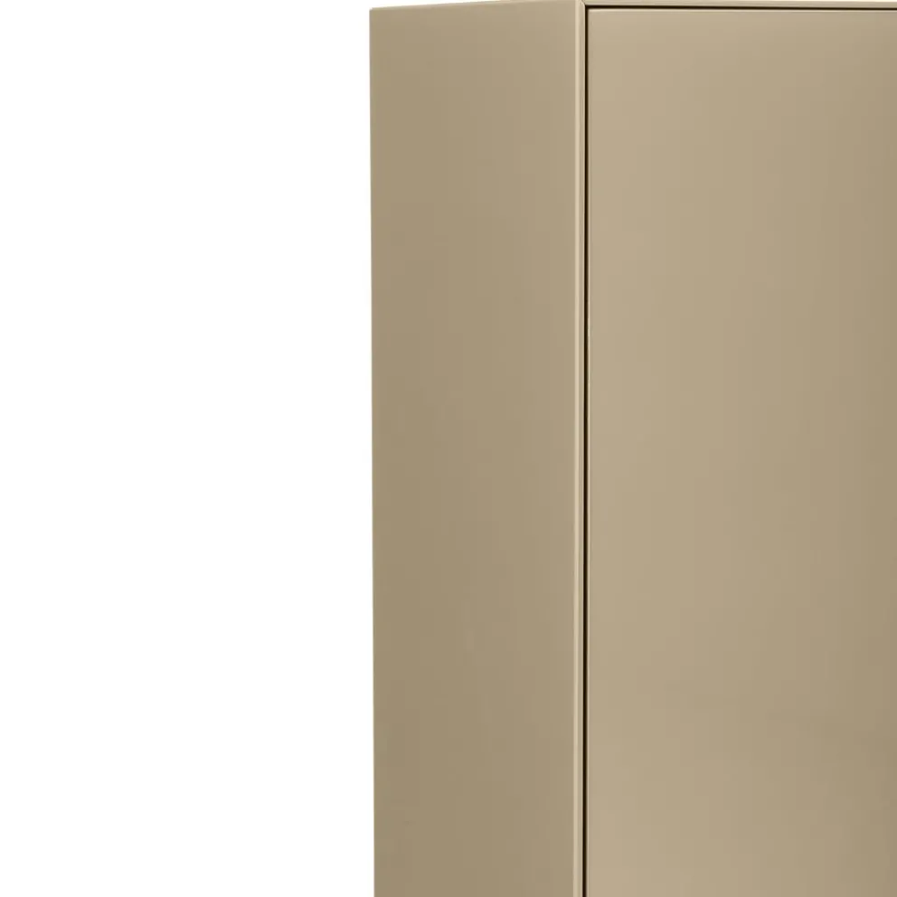 Piure Highboard Nex Hochglanz 45 Taupe Outlet