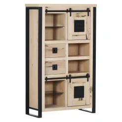 Ambia Home Highboard Oak Island eichefarbig Clearance