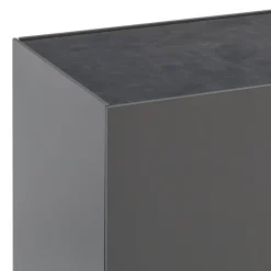 Edition Highboard Pan dunkelgrau, schwarz