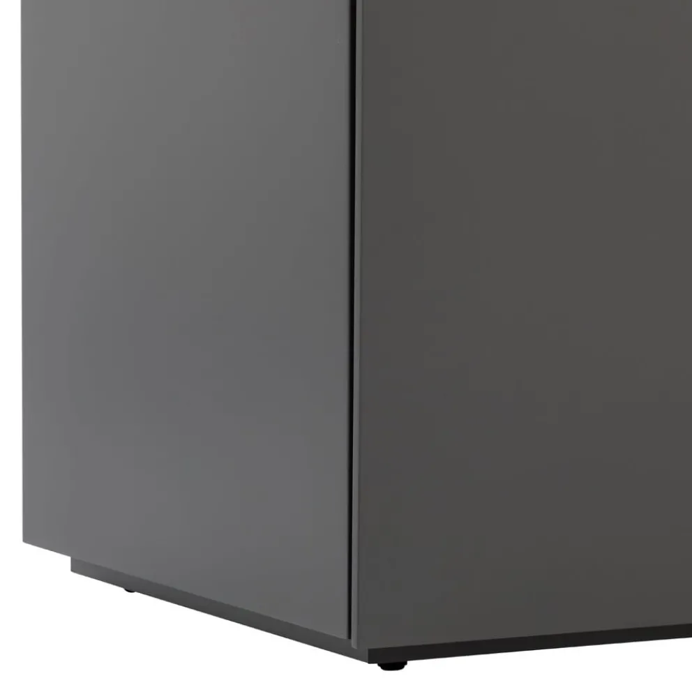 Edition Highboard Pan dunkelgrau, schwarz