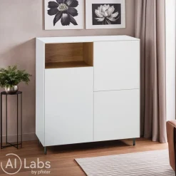 Johann Jakob Highboard Rocky weiss New