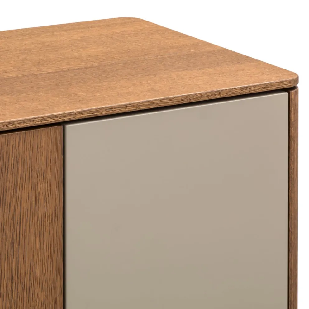 Edition Highboard Ron eichefarbig, taupe Hot