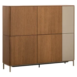 Edition Highboard Ron eichefarbig, taupe Hot